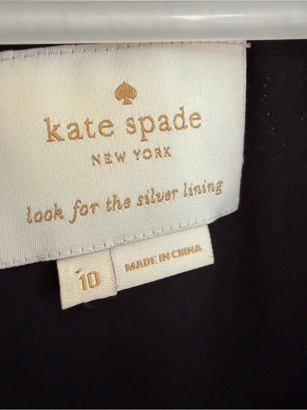 Kate Spade Holiday Shimmer long sleeved Dress